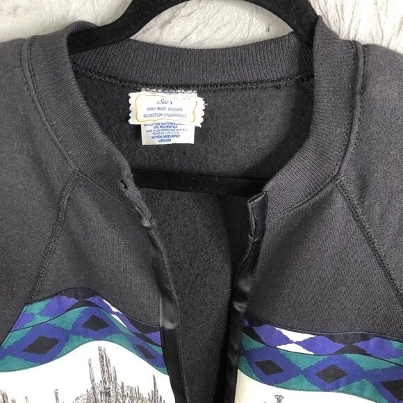 Vintage Sacs Western Jacket Womens Medium Aztec Quilted Old West Cactus Ranch - Picture 11 of 16